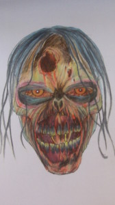 How To Draw A Walking Dead Zombie Head