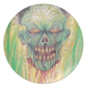 buy zombie party plate