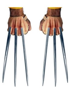 Wolverine costume hands