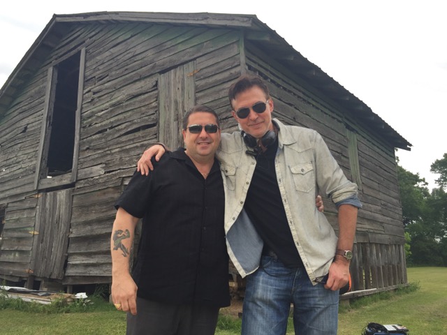 Dead Files host Steve DiSchiavi and showrunner, Rob Rosen, on set in Sicily Island, LA