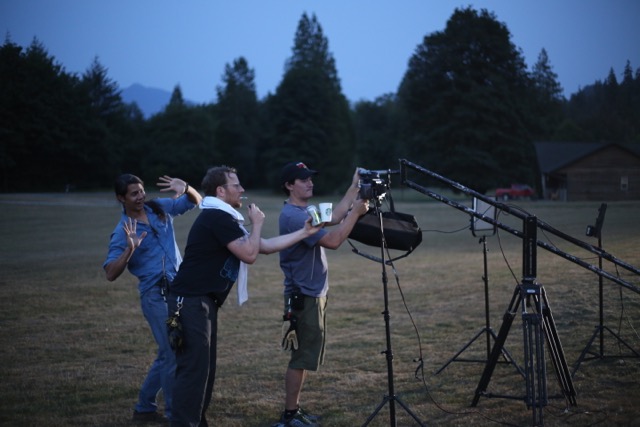 DP Rob Toth, Camera op Alex Weisman and AC, Adam Eurich on location in Concrete, WA